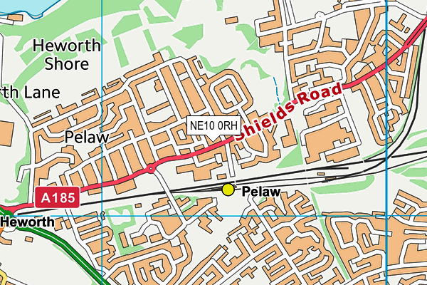 NE10 0RH map - OS VectorMap District (Ordnance Survey)