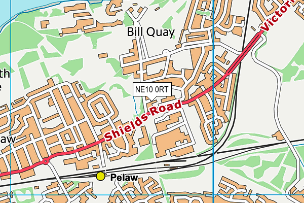 NE10 0RT map - OS VectorMap District (Ordnance Survey)