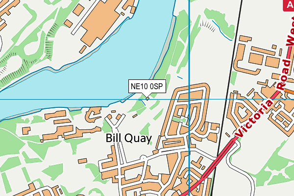 NE10 0SP map - OS VectorMap District (Ordnance Survey)