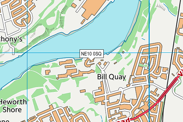 NE10 0SQ map - OS VectorMap District (Ordnance Survey)