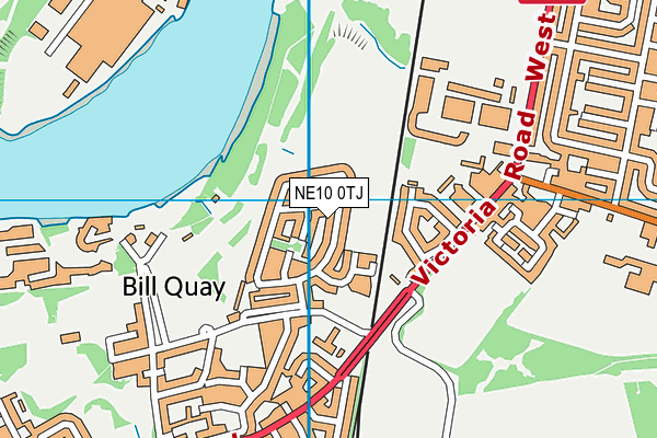NE10 0TJ map - OS VectorMap District (Ordnance Survey)