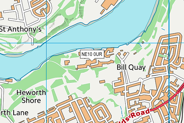 NE10 0UR map - OS VectorMap District (Ordnance Survey)