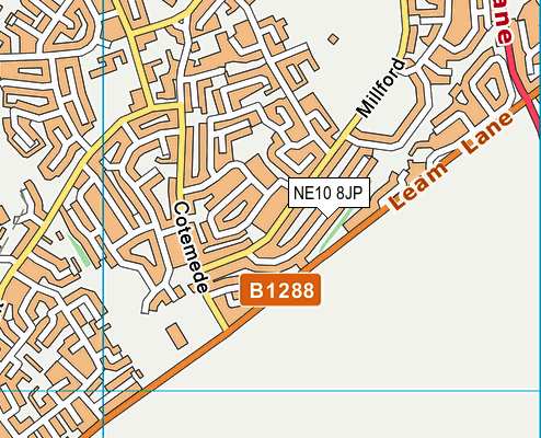 NE10 8JP map - OS VectorMap District (Ordnance Survey)