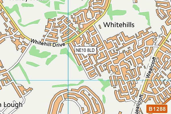 NE10 8LD map - OS VectorMap District (Ordnance Survey)