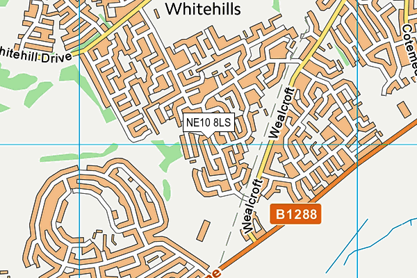 NE10 8LS map - OS VectorMap District (Ordnance Survey)