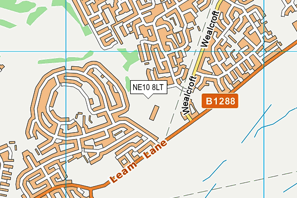 Hilltop Playing Fields (Leam Rangers Fc) map (NE10 8LT) - OS VectorMap District (Ordnance Survey)