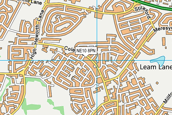 NE10 8PN map - OS VectorMap District (Ordnance Survey)