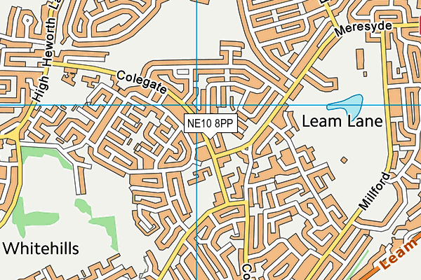 St Augustine's Catholic Primary School, Gateshead map (NE10 8PP) - OS VectorMap District (Ordnance Survey)