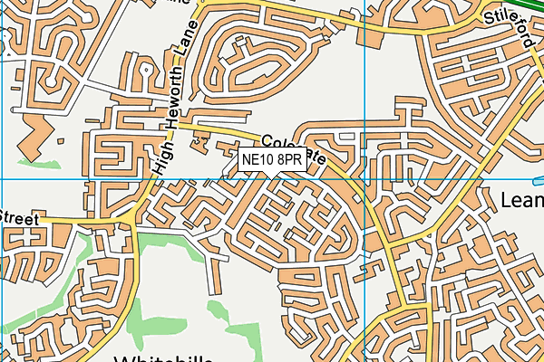 NE10 8PR map - OS VectorMap District (Ordnance Survey)