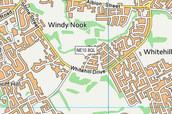 NE10 8QL map - OS VectorMap District (Ordnance Survey)