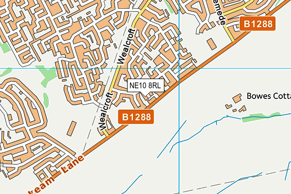 NE10 8RL map - OS VectorMap District (Ordnance Survey)