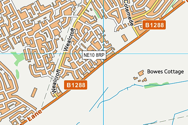 NE10 8RP map - OS VectorMap District (Ordnance Survey)