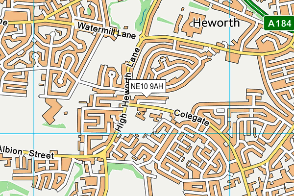 Colegate Community Primary School map (NE10 9AH) - OS VectorMap District (Ordnance Survey)