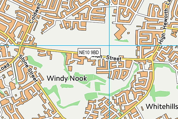 Albion Street map (NE10 9BD) - OS VectorMap District (Ordnance Survey)