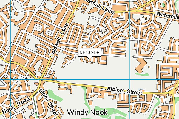 NE10 9DP map - OS VectorMap District (Ordnance Survey)