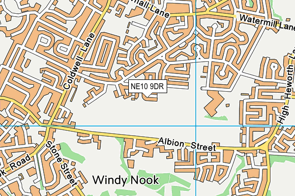 NE10 9DR map - OS VectorMap District (Ordnance Survey)