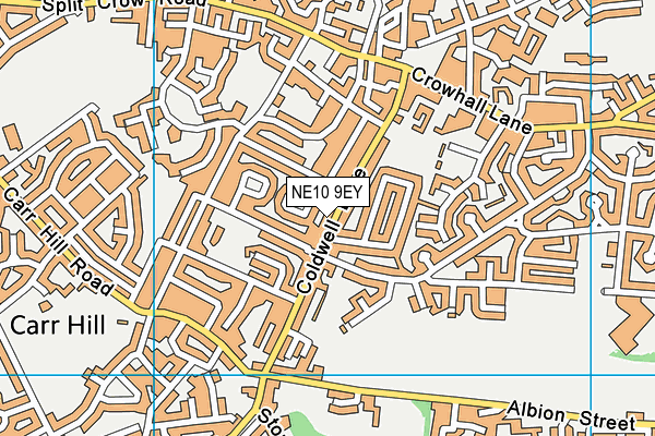 NE10 9EY map - OS VectorMap District (Ordnance Survey)