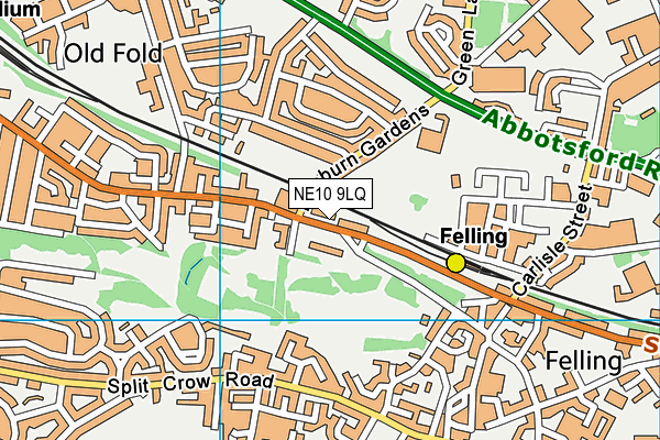 Map of FELLING REPAIR AND SERVICE LTD at district scale