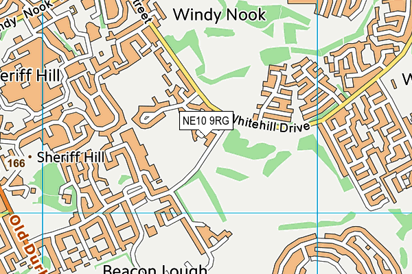 NE10 9RG map - OS VectorMap District (Ordnance Survey)
