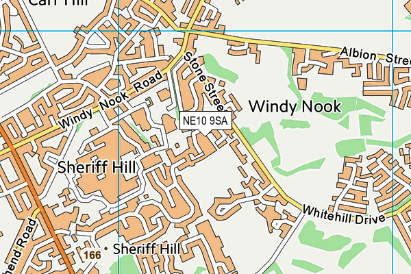 NE10 9SA map - OS VectorMap District (Ordnance Survey)