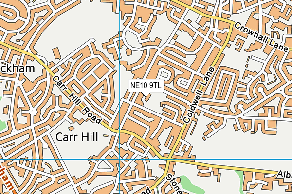 NE10 9TL map - OS VectorMap District (Ordnance Survey)
