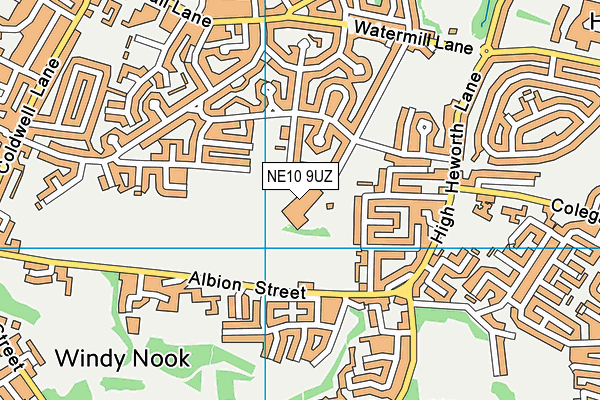 XP Gateshead map (NE10 9UZ) - OS VectorMap District (Ordnance Survey)