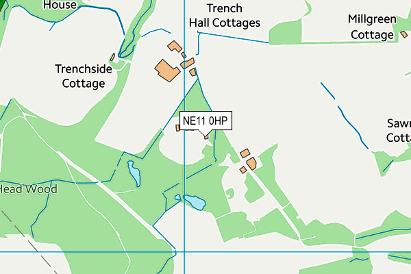 NE11 0HP map - OS VectorMap District (Ordnance Survey)
