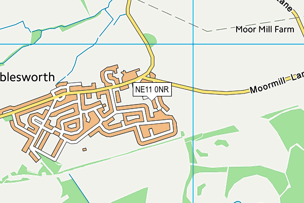 NE11 0NR map - OS VectorMap District (Ordnance Survey)