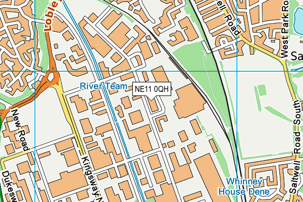NE11 0QH map - OS VectorMap District (Ordnance Survey)