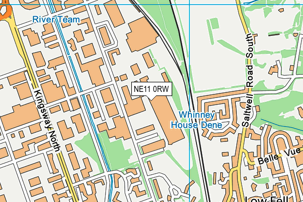 NE11 0RW map - OS VectorMap District (Ordnance Survey)