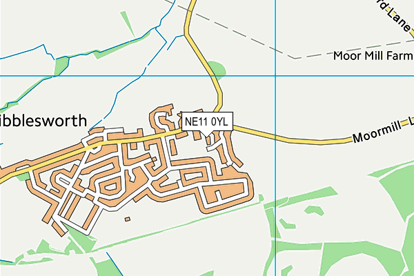 NE11 0YL map - OS VectorMap District (Ordnance Survey)