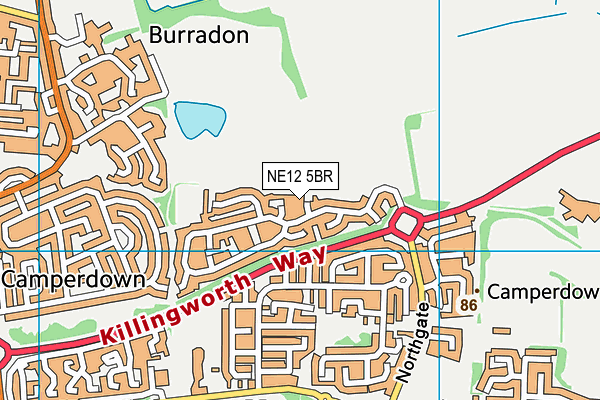 Map of PURPLE NEWCASTLE LIMITED at district scale