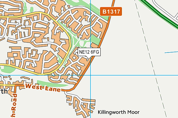 Map of JM BUILDING MAINTENANCE (N.E.) LTD at district scale