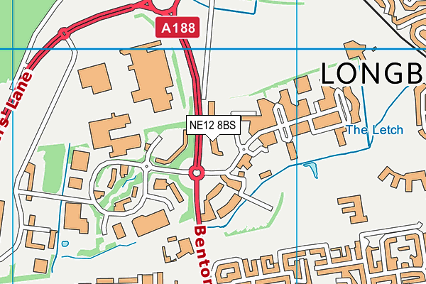 Puregym (Newcastle Longbenton) map (NE12 8BS) - OS VectorMap District (Ordnance Survey)