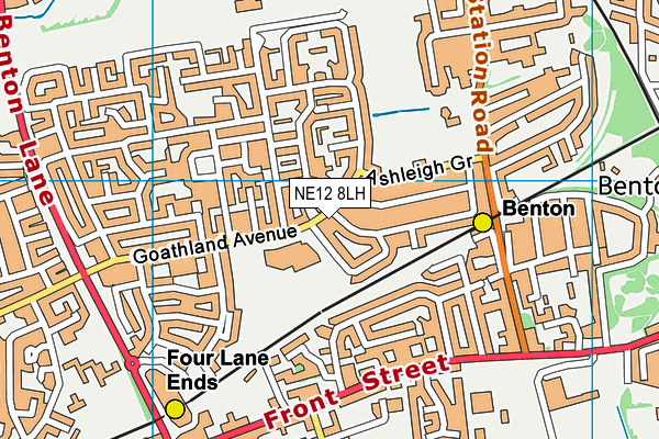Goathland Primary School (Closed) map (NE12 8LH) - OS VectorMap District (Ordnance Survey)