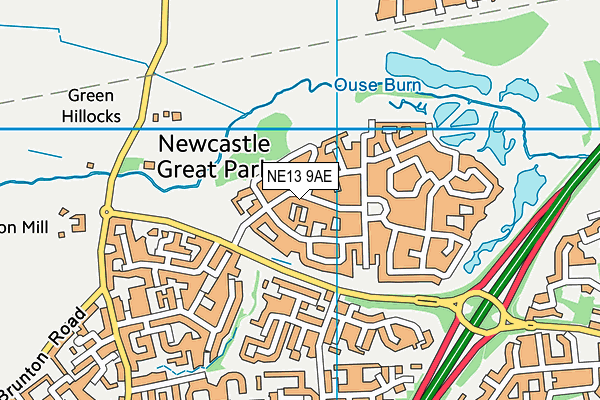 Map of TAX TYNE LIMITED at district scale