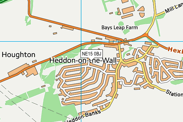Heddon On The Wall St Andrews Ce Primary School map (NE15 0BJ) - OS VectorMap District (Ordnance Survey)