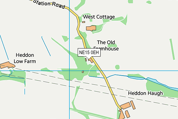 NE15 0EH map - OS VectorMap District (Ordnance Survey)