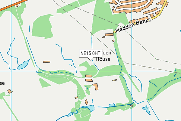 Close House Hotel And Golf map (NE15 0HT) - OS VectorMap District (Ordnance Survey)