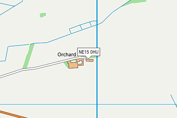 NE15 0HU map - OS VectorMap District (Ordnance Survey)