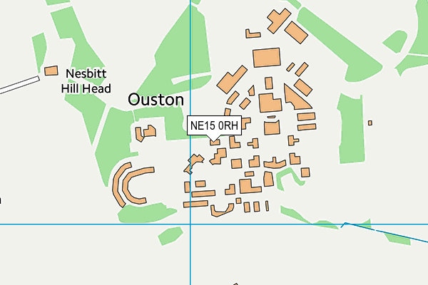 NE15 0RH map - OS VectorMap District (Ordnance Survey)