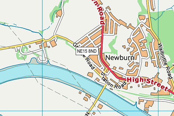 Newburn Activity Centre map (NE15 8ND) - OS VectorMap District (Ordnance Survey)