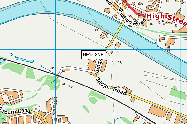NE15 8NR map - OS VectorMap District (Ordnance Survey)