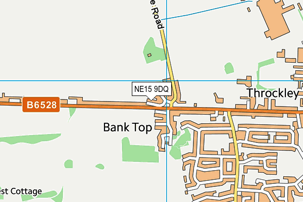 NE15 9DQ map - OS VectorMap District (Ordnance Survey)