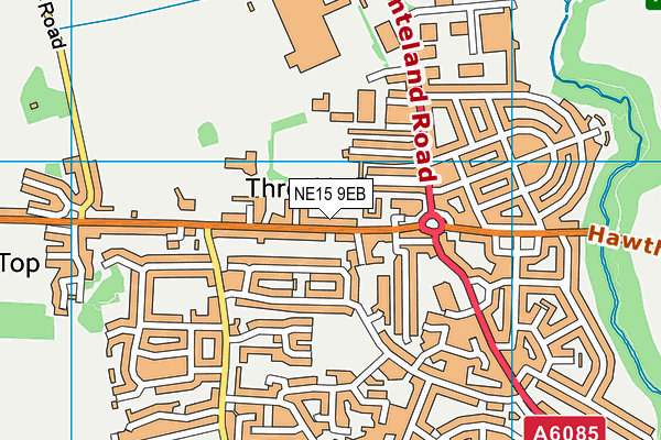 NE15 9EB map - OS VectorMap District (Ordnance Survey)