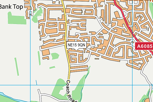 NE15 9QN map - OS VectorMap District (Ordnance Survey)