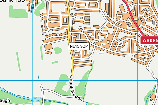 NE15 9QP map - OS VectorMap District (Ordnance Survey)