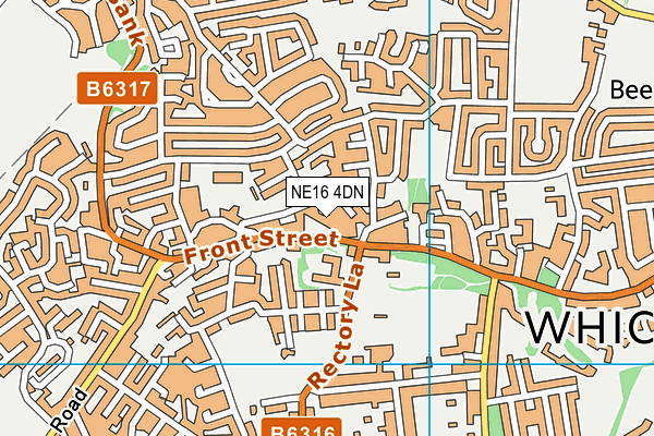 NE16 4DN map - OS VectorMap District (Ordnance Survey)