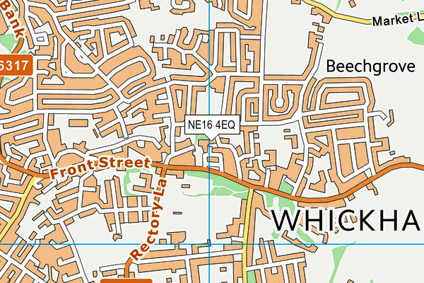 NE16 4EQ map - OS VectorMap District (Ordnance Survey)