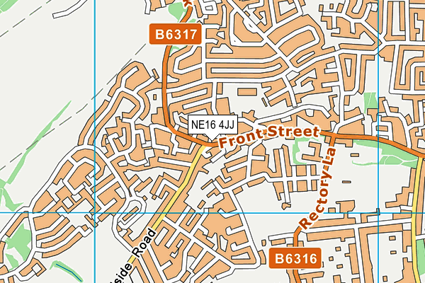 NE16 4JJ map - OS VectorMap District (Ordnance Survey)